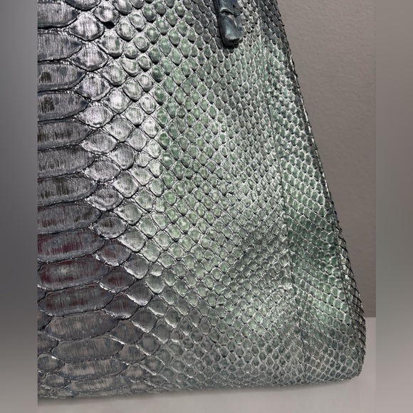 Silvano Biagini Authentic Real Python/crocodile Leather Handbag | Made in Italy - Picture 5 of 13